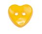 Preview: Kids buttons as hearts in dark yellow 12 mm 0,47 inch